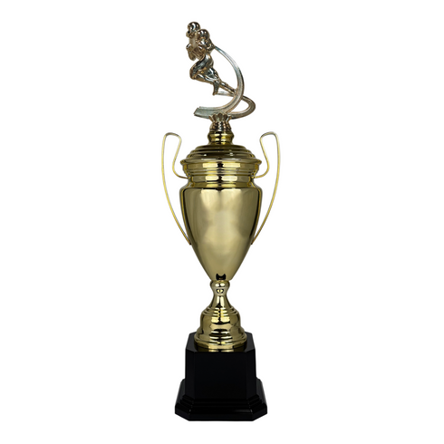 Trofeo de Copa de Metal con Figura Serie M1 de Futbol Americano